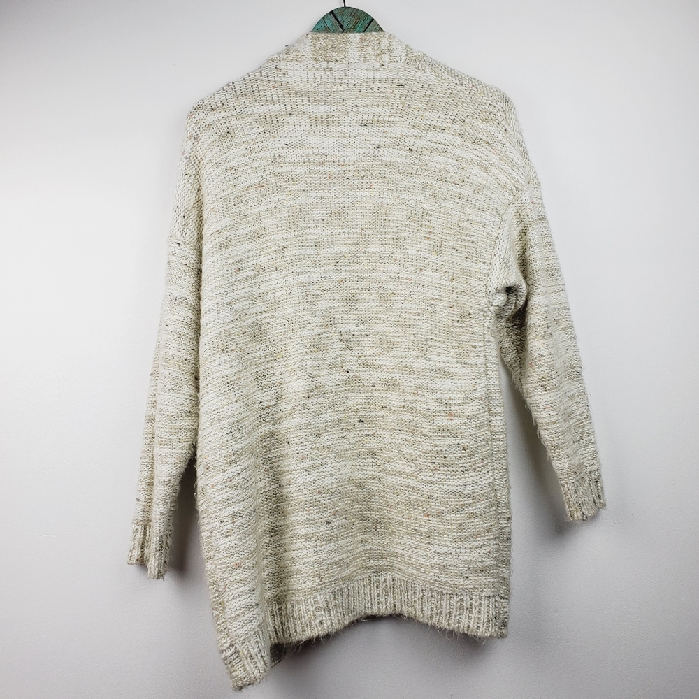 Potters Pot Oatmeal Speckled Cardigan Sz Sm EUC - Picture 6 of 9